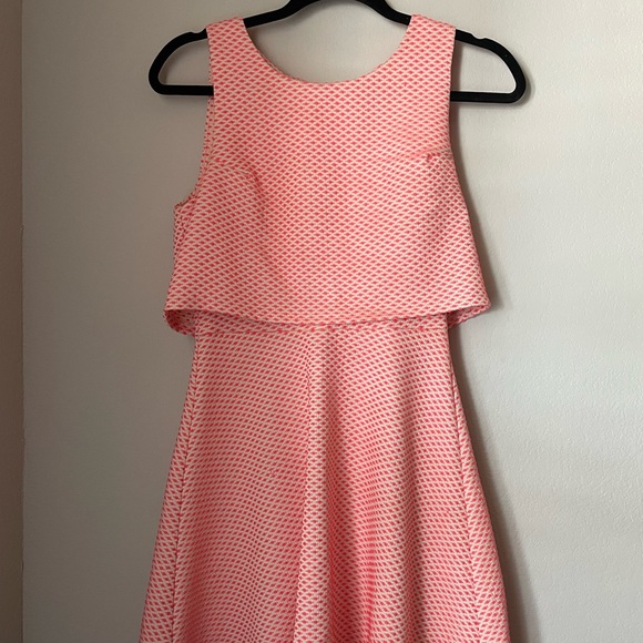 Orange Two-Tiered Dress - Picture 2 of 3